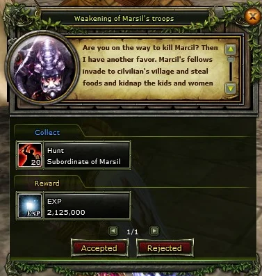 Weakening of Marsil’s troops